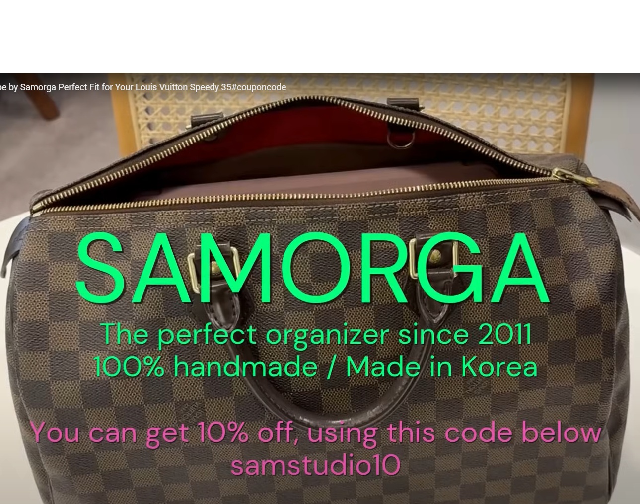 Coupon Code Inside❤️New F-Type by Samorga  Perfect Fit for Your Louis Vuitton Speedy 35#couponcode